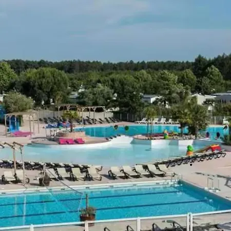 Mobil Home 532 Au Bord Du Lac De Biscarrosse مكان تخييم *